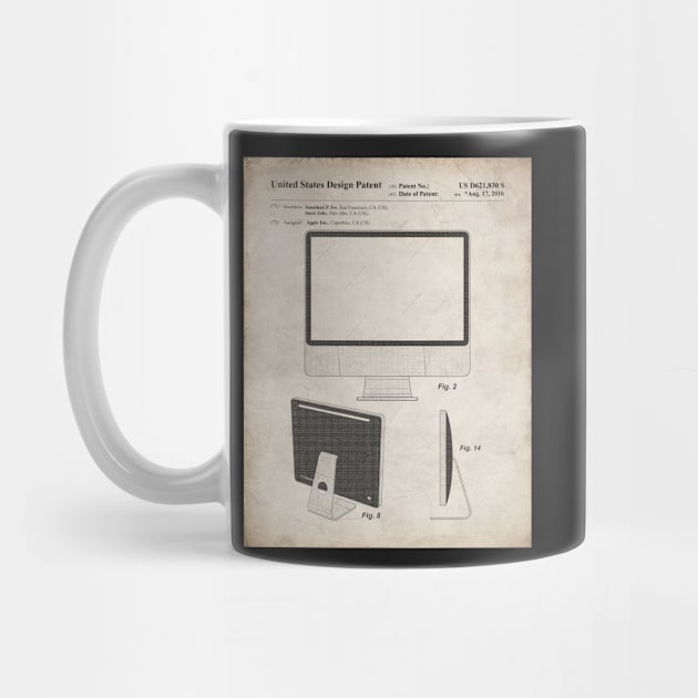 iMac Computer Patent - Apple Fan Tech Home Office Art - Antique by patentpress